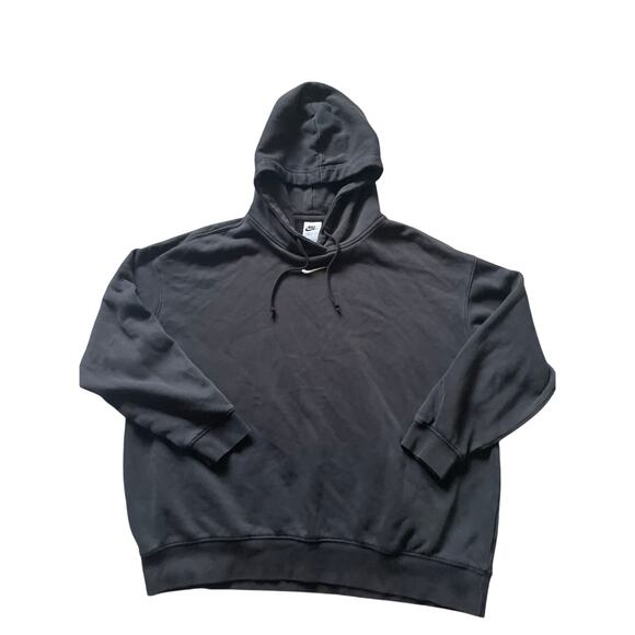 Nike Center Swoosh Mens/Teen/Unisex Black Hoodie Sweatshirt Size Large Cotton - Picture 1 of 7